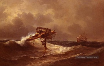 Ivan Aivazovsky le secours Paysage marin Peinture à l'huile
